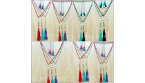 colorful mix beads seawater pearl necklaces tassels fashion free shipping